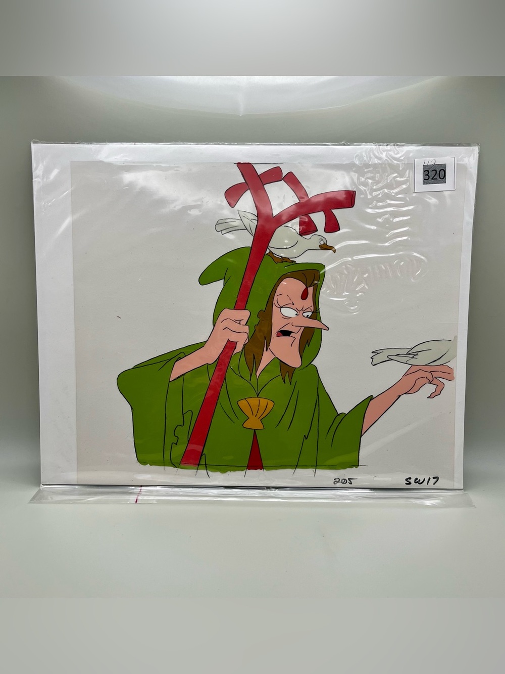 1987 Popeye and Son Sea Hag Seagulls Original Hanna-Barbera Production Cel